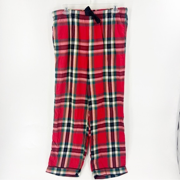 Victoria's Secret Other - ✅VICTORIA'S SECRET RED/GREEN/WHITE PLAID PAJAMA PANTS SIZE MEDIUM COTTON POCKETS